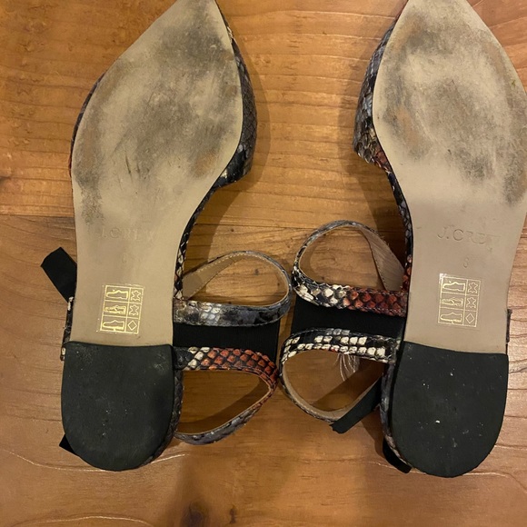 Jcrew snakeskin flats - Picture 3 of 3